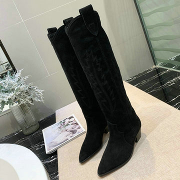 イザベルマラン Isabel Marant 26-IMJ21001R　2021年秋冬最新入荷 ロングブーツ ローヒールシューズ スクエアヒール レディースシューズ カーフレザー