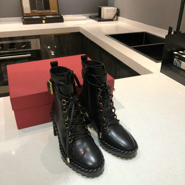 ヴァレンティノ Valentino 26-VTJ21013　2021年秋冬最新入荷 マーティンブーツ レースアップシューズ ハイヒールシューズ レディースシューズ カーフレザー
