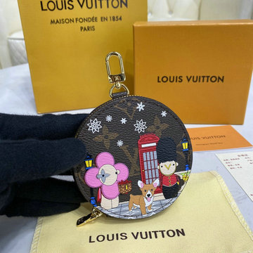 ルイヴィトン LOUIS VUITTON 057-M00307　2021年最新入荷 ポルト クレ イリュストレ クリスマス キーケース ヴィヴィエンヌ コインケース 小銭入れ キーホルダー