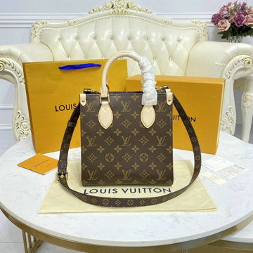 ルイヴィトン LOUIS VUITTON 057-M45847　2021年最新入荷 サックプラ BB トップハンドルバッグ トートバッグ 2way ショルダーバッグ モノグラム キャンバス