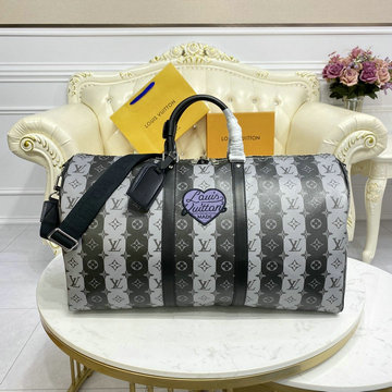 ルイヴィトン LOUISVUITTON 057-M45966X　2021年最新入荷 キーポル バンドリエール 50 トラベルバッグ ダッフルバッグ 旅行かばん ボストンバッグ トートバッグ
