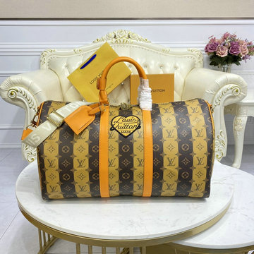 ルイヴィトン LOUISVUITTON 057-M45967　2021年最新入荷 キーポル バンドリエール 50 トラベルバッグ ダッフルバッグ 旅行かばん ボストンバッグ トートバッグ