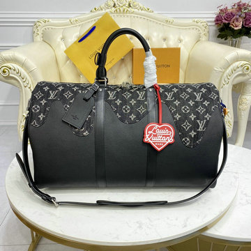ルイヴィトン LOUISVUITTON 057-M45975K　2021年最新入荷 キーポル バンドリエール 50 トラベルバッグ ダッフルバッグ 旅行かばん ボストンバッグ トートバッグ