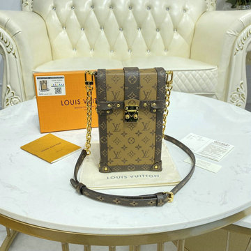商品名称：ルイヴィトン LOUISVUITTON 057-M67873　2021年最新入荷 ポシェット トランク ヴェルティカル 斜め掛け ショルダーバッグ モノグラム リバース