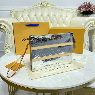 ルイヴィトン LOUISVUITTON 057-M80807　2021年最新入荷 トランク ポシェット 手持ちかばん クラッチバッグ ポーチ モノグラム ミラー キャンバス