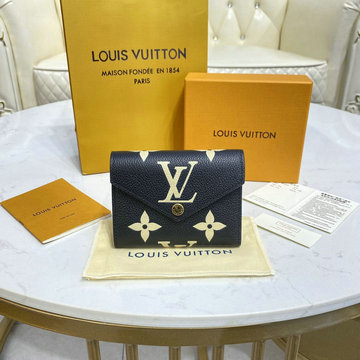 商品名称：ルイヴィトン LOUISVUITTON 057-M80968　2021年最新入荷 ポルトフォイユ ヴィクトリーヌ 三つ折り短財布 ショートウォレット カードポケット 札入れ モノグラムアンプラント