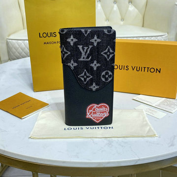 商品名称：ルイヴィトン LOUISVUITTON 057-M81108K　2021年最新入荷 ポルトフォイユ ブラザ 二つ折り長財布 ロングウォレット 札入れ カードポケット モノグラムデニム