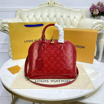 商品名称：ルイヴィトン LOUISVUITTON 057-M91678ZR　2021年最新入荷 アルマ トップハンドルバッグ トートバッグ 2way ショルダーバッグ クロスボディ レディースかばん ヴェルニ