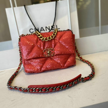 シャネル CHANEL JS-CH1160ZRD　2020年最新入荷 フラップバッグ 斜め掛け ショルダーバッグ チェーン クロスボディ レディースかばん スパンコール カーフスキン