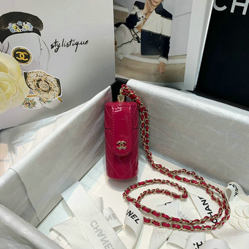 商品名称：シャネル CHANEL JS-CH1572QM　2020年最新入荷 リップスティック ケース クロスボディ 斜め掛け ショルダーバッグ パテントレザー