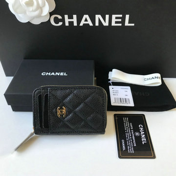 シャネル CHANEL JS-CH1650QJK　2020年最新入荷 コインケース ジッピーウォレット ファスナー短財布 カードケース 小銭入れ キャビアスキン
