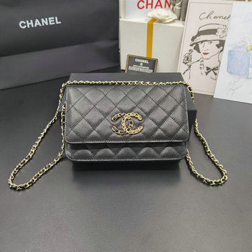 シャネル CHANEL JS-CH1794QBK　2020年最新入荷 チェーンウォレット 斜め掛け ショルダーバッグ クロスボディ レディースかばん キャビアスキン