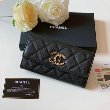 商品名称：シャネル CHANEL JS-CH1836BK　2020年最新入荷 二つ折り長財布 ロングウォレット カードケース 小銭入れ