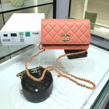 シャネル CHANEL CC-CH1943YJFH　2020年最新入荷 チェーンクラッチ チェーンウォレット 斜め掛け ショルダーバッグ レディースかばん クロスボディ ラムスキン