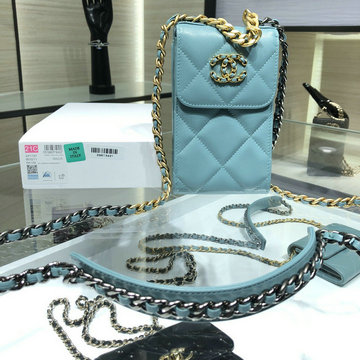 シャネル CHANEL JS-CH1961L　2020年最新入荷 チェーンクラッチ モバイルフォンケース 携帯ケース 斜め掛け ショルダーバッグ クロスボディ ラムスキン