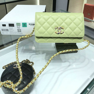 商品名称：シャネル CHANEL JS-CH1943QG　2020年最新入荷 チェーンクラッチ チェーンウォレット 斜め掛け ショルダーバッグ レディースかばん クロスボディ ラムスキン