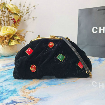 シャネル CHANEL JS-CH2137RDK　2020年最新入荷 クラッチバッグ 斜め掛けショルダーバッグ イブニングバッグ クロスボディ レディースかばん ベルベット