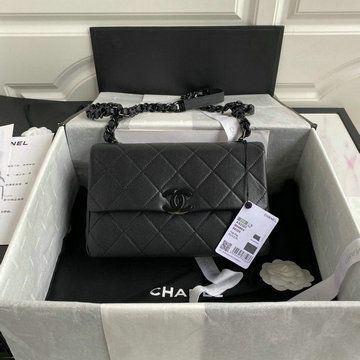 シャネル CHANEL JS-CH2303BK　2020年最新入荷 スモール フラップバッグ 斜め掛けショルダーバッグ クロスボディ レディースかばん グレインド カーフスキン