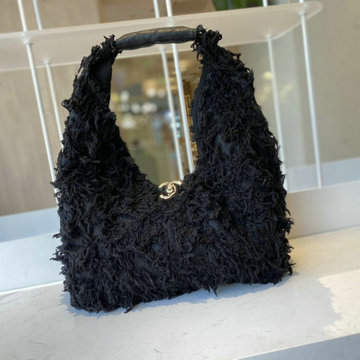 シャネル CHANEL JS-CH2320MBK　2020年最新入荷 ラージ ホーボーバッグ トートバッグ 肩掛け ショルダーバッグ レディースかばん ツイード カーフスキン