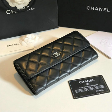 商品名称：シャネル CHANEL JS-CH50096YYK　2020年最新入荷 二つ折り長財布 ロングウォレット カードケース 小銭入れ ラムスキン