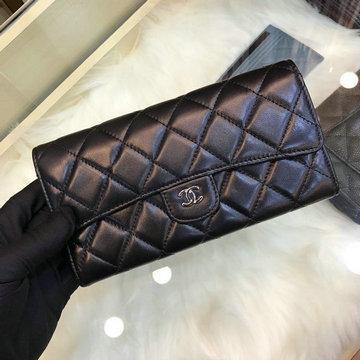 シャネル CHANEL JS-CH80758YYK　2020年最新入荷 二つ折り長財布 ロングウォレット カードケース 小銭入れ ラムスキン