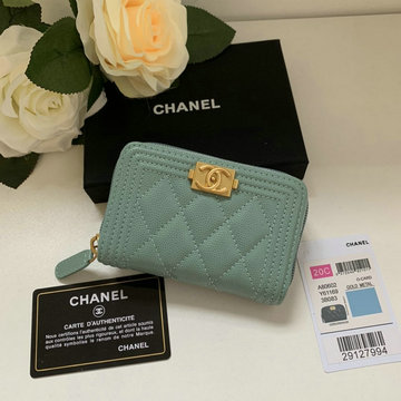 シャネル CHANEL JS-CH80602QL　2020年最新入荷 BOY ジップ コインパース コインケース ジッピーウォレット ファスナー短財布 小銭入れ