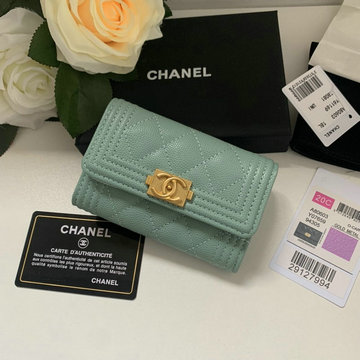 商品名称：シャネル CHANEL JS-CH80603QJG　2020年最新入荷 BOY フラップ カードケース 二つ折り短財布 名刺入れ グレインド カーフスキン