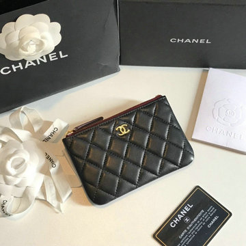 シャネル CHANEL JS-CH82365YJK　2020年最新入荷 ファスナー短財布 ジッピーウォレット コインケース 小銭入れ ラムスキン
