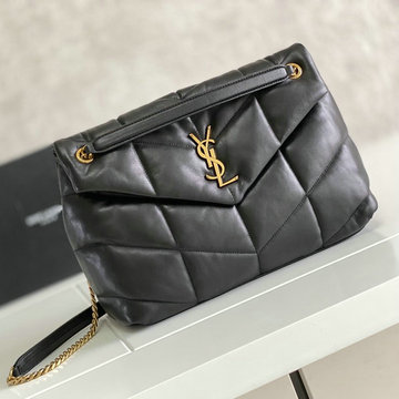 イヴサンローラン Saint laurent YSL JS-YSL57745JBK　2019年最新入荷 ルル パファー ショルダーバッグ レディースかばん ミディアムバッグ キルティングラムスキン