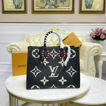 商品名称：ルイヴィトン LOUIS VUITTON 057-M45373 2020年最新入荷 オンザゴー GM ハンドバッグ トートバッグ ママバッグ ショッピングバッグ グレインレザー