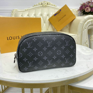 ルイヴィトン LOUISVUITTON 057-M43383　2020年最新入荷 トゥルース トワレ GM ポーチ 手持ちかばん 旅行かばん セカンドバッグ モノグラムエクリプス キャンバス