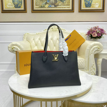 ルイヴィトン LOUISVUITTON 057-M57345　2020年最新入荷 ロックミー ショッパー トートバッグ トップハンドルバッグ ショッピングバッグ グレインレザー