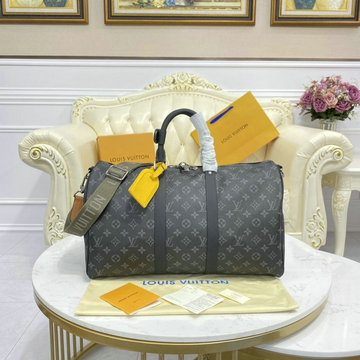 商品名称：ルイヴィトン LOUISVUITTON 057-M40560X  2021年最新入荷 キーポル45 ボストンバッグ トラベルバッグ 旅行かばん モノグラム エクリプス キャンバス