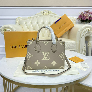 ルイヴィトン LOUISVUITTON 057-M45779 2021年最新入荷 オンザゴー PM ハンドバッグ トートバッグ ママバッグ ショッピングバッグ