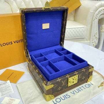 ルイヴィトン LOUISVUITTON 2021年最新入荷 コフレ ジュワイアリー ジェリーボックス アクセサリー収納 コンパートメント トランク モノグラムキャンパス