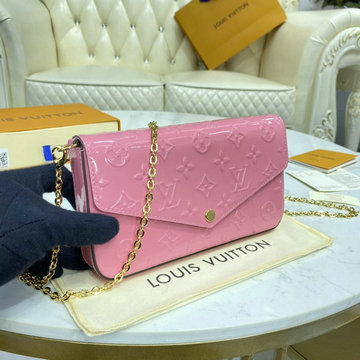 ルイヴィトン LOUISVUITTON 057-M64358 2021年最新入荷 ポシェット フェリシー ポーチ チェーンウォレット ショルダーバッグ モノグラム ヴェルニ