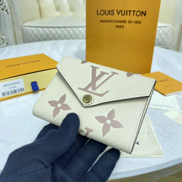 商品名称：ルイヴィトン LOUISVUITTON 057-M80086　2020年最新入荷 ポルトフォイユ ヴィクトリーヌ 二つ折り短財布 ショートウォレット カードケース バイカラー モノグラムアンプラント