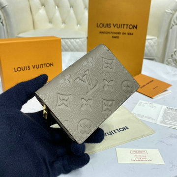 ルイヴィトン LOUISVUITTON 057-M80151H　2020年最新入荷 ポルトフォイユ クレア 二つ折り短財布 カードポケット モノグラムアンプラント レザー