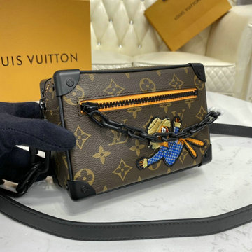 ルイヴィトン LOUISVUITTON 057-M80159　2020年最新入荷 ミニ ソフトトランク 斜め掛け ショルダーバッグ クロスボディ レディースかばん モノグラムキャンパス