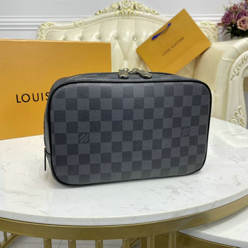 ルイヴィトン LOUISVUITTON 057-N47521　2020年最新入荷 トゥルース トワレ GM ポーチ 手持ちかばん 旅行かばん セカンドバッグ ダミエグラフィット