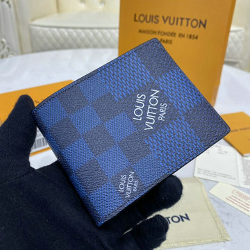 ルイヴィトン LOUISVUITTON 057-N60433　2020年最新入荷 ポルトフォイユ ミュルティプル ふたつ折り短財布 ショートウォレット ダミエグラフィットキャンパス