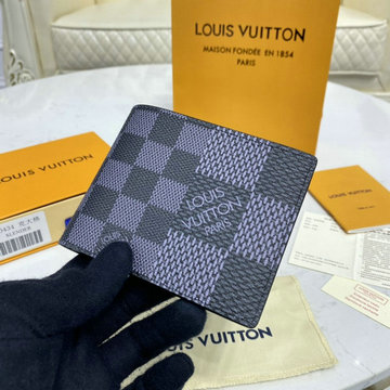 ルイヴィトン LOUISVUITTON 057-N60434　2020年最新入荷 ポルトフォイユ ミュルティプル ふたつ折り短財布 ショートウォレット ダミエグラフィットキャンパス