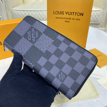 ルイヴィトン LOUISVUITTON 057-N60442K　2020年最新入荷 ジッピーウォレット ヴェルティカル ファスナー長財布 ダミエ アンフィニ 3D レザー