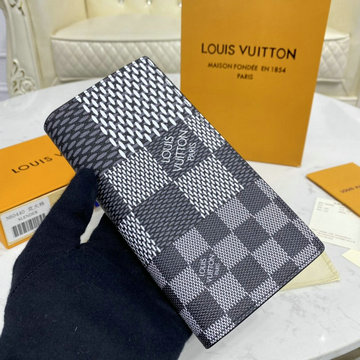 ルイヴィトン LOUISVUITTON 057-N60435　2020年最新入荷 ポルトフォイユ ブラザ NM ロングウォレット 二つ折り長財布 ダミエグラフィットキャンパス
