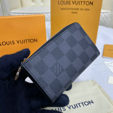 ルイヴィトン LOUISVUITTON 057-N64410　2020年最新入荷 コインパース ジッピー コインケース ファスナー短財布 ダミエグラフィット キャンバス