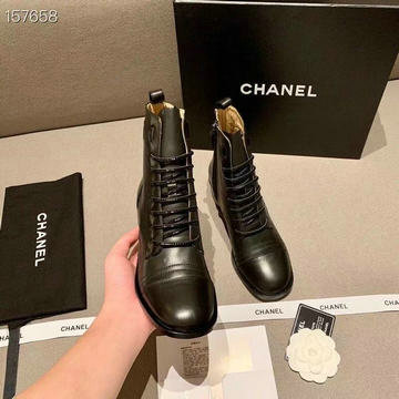 シャネル CHANEL MS-CHJ20156　2020年最新入荷 ショートブーツ レディースシューズ ローヒールブーツ カーフレザー