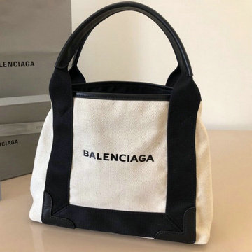 バレンシアガ BALENCIAGA GH-BA17410XB 2021年最新入荷 NAVY カバスバッグ トートバッグ ハンドバッグ コットンキャンパス カーフスキン