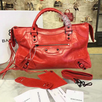 バレンシアガ BALENCIAGA GH-BA115748LRD 2021年最新入荷 クラシック シティ ハンドキャリーバッグ 2way ショルダーバッグ レディースかばん レザー