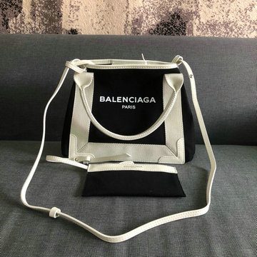 バレンシアガ BALENCIAGA GH-BA581291XK 2021年最新入荷 NAVY カバスバッグ トートバッグ ハンドバッグ 2way ショルダーバッグ コットンキャンパス カーフスキン