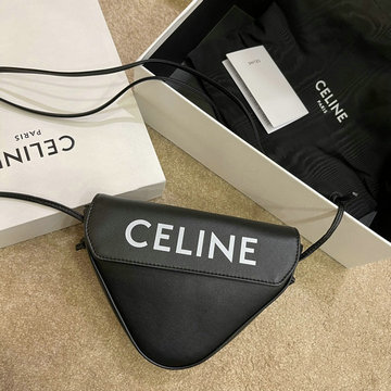 セリーヌ CELINE BXN-CE20533PBK 2021年最新作 トライアングルバッグ 斜め掛け ショルダーバッグ クロスボディ レディースかばん カーフレザー